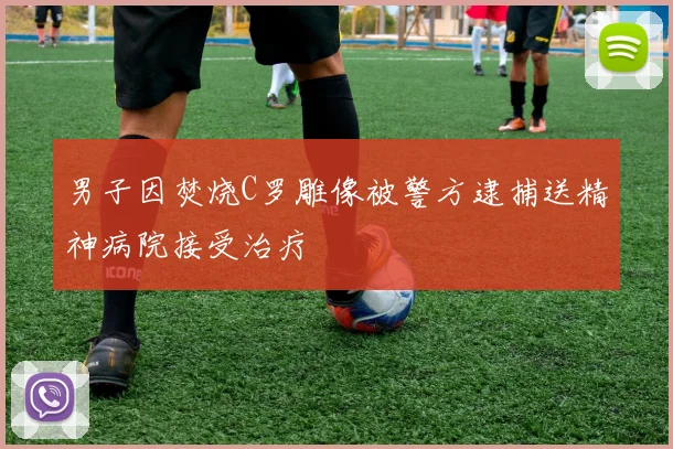 男子因焚烧C罗雕像被警方逮捕送精神病院接受治疗